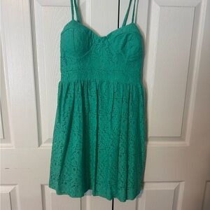 Bluenotes Green Lace Dress